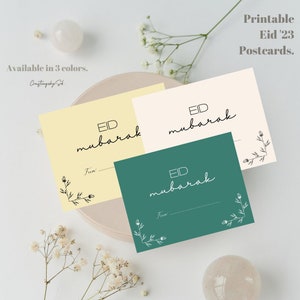 Cartões Eid para impressão | Download digital | Eid para impressão | Cartões Eid Mubarak para impressão | Cartões de Eid Mubarak | Cartões imprimíveis