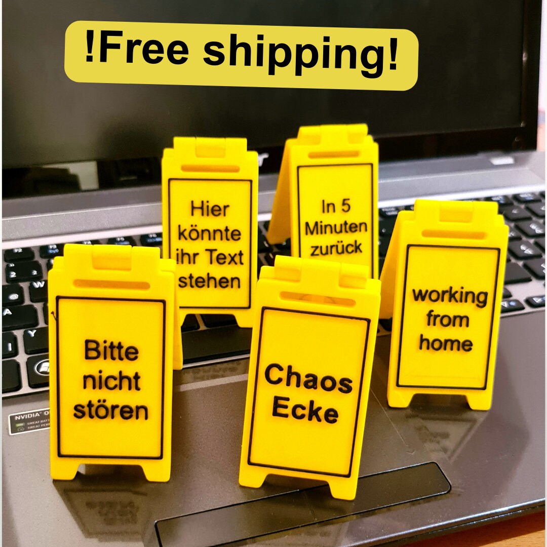 Funny Table Signs for More Fun in the Office Free Shipping Etsy