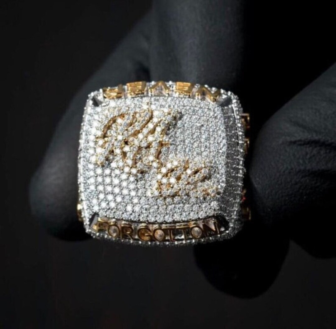 Full Iced Out Custom VVS Diamond Rings Men's Championship Etsy