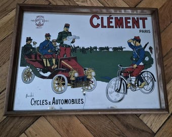 Cement mirror advertising