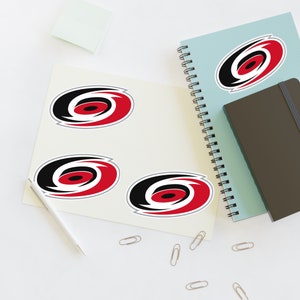 Carolina Hurricanes Sticker Sheet, Carolina Hurricanes, Ice Hockey Stickers, NHL Stickers, Holographic Stickers, White Stickers, Hurricanes