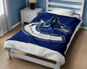 Vancouver Canucks Blanket, Canucks Velveteen Plush Litght Blanket