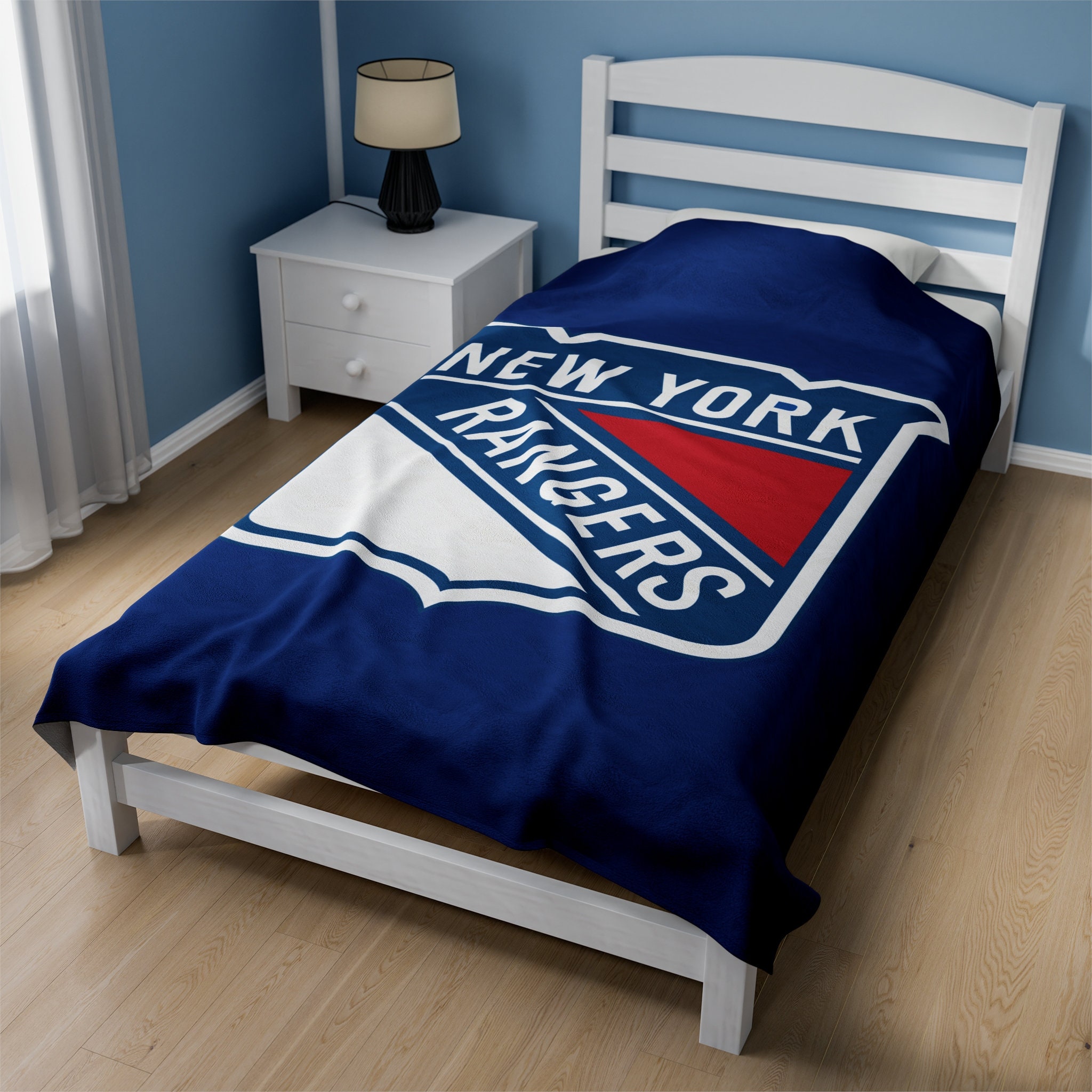 New York Rangers Blanket, Rangers Velveteen Light Blanket, Rangers