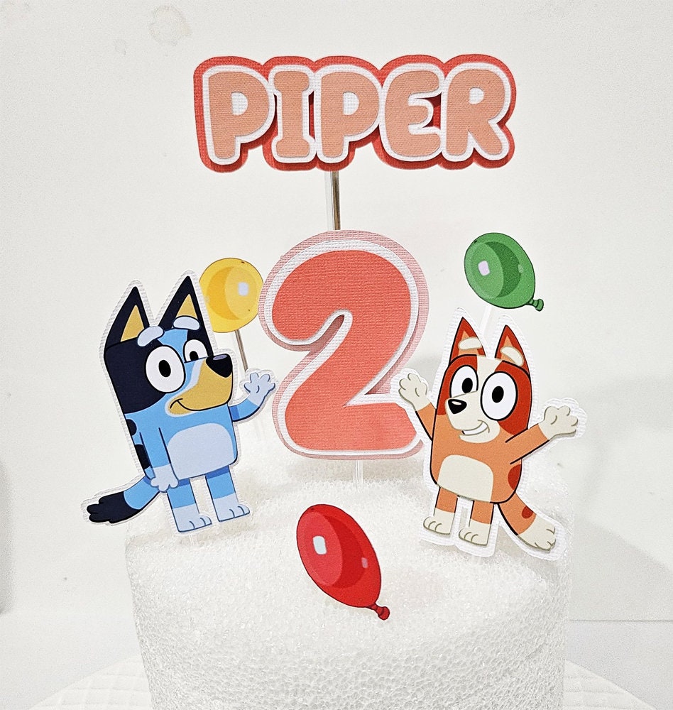 Bluey Bingo Family Kids Dogs Ct Cake Topper Centerpiece Birthday Party –  Cakecery