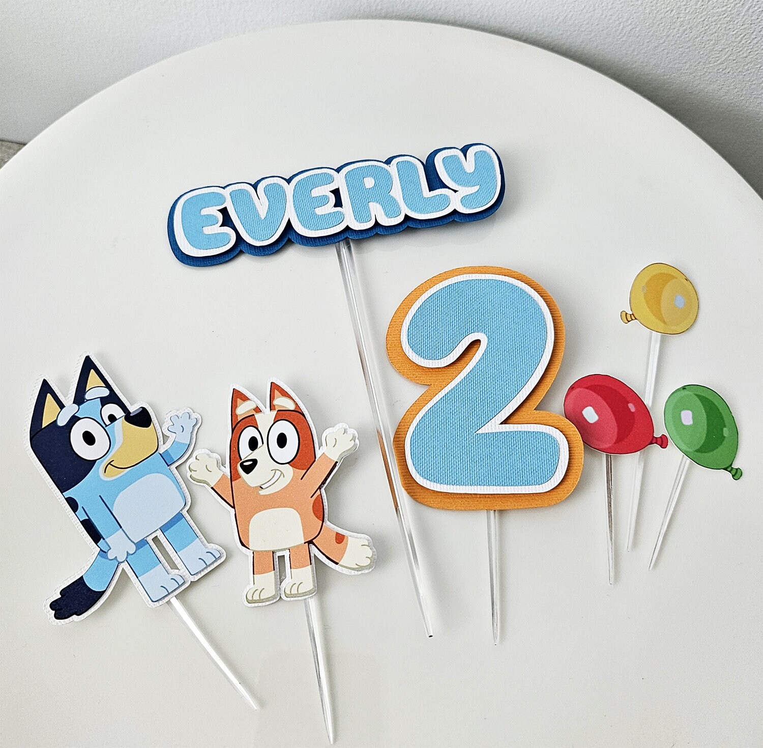 Bluey Bingo Family Kids Dogs Ct Cake Topper Centerpiece Birthday Party –  Cakecery