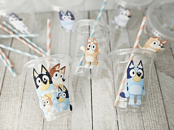 Bluey Birthday Cups, Bluey Party Cups, Bluey Birthday Supplies, Bluey Theme  Party, Bluey Party Favors, Disposable Kids Cups, Kids Party Cups 