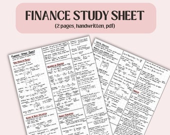 Studienbogen zum Thema Buchhaltung | Studienbeihilfebogen für Studenten und Prüfungen, einseitig, doppelseitig, druckbares pdf