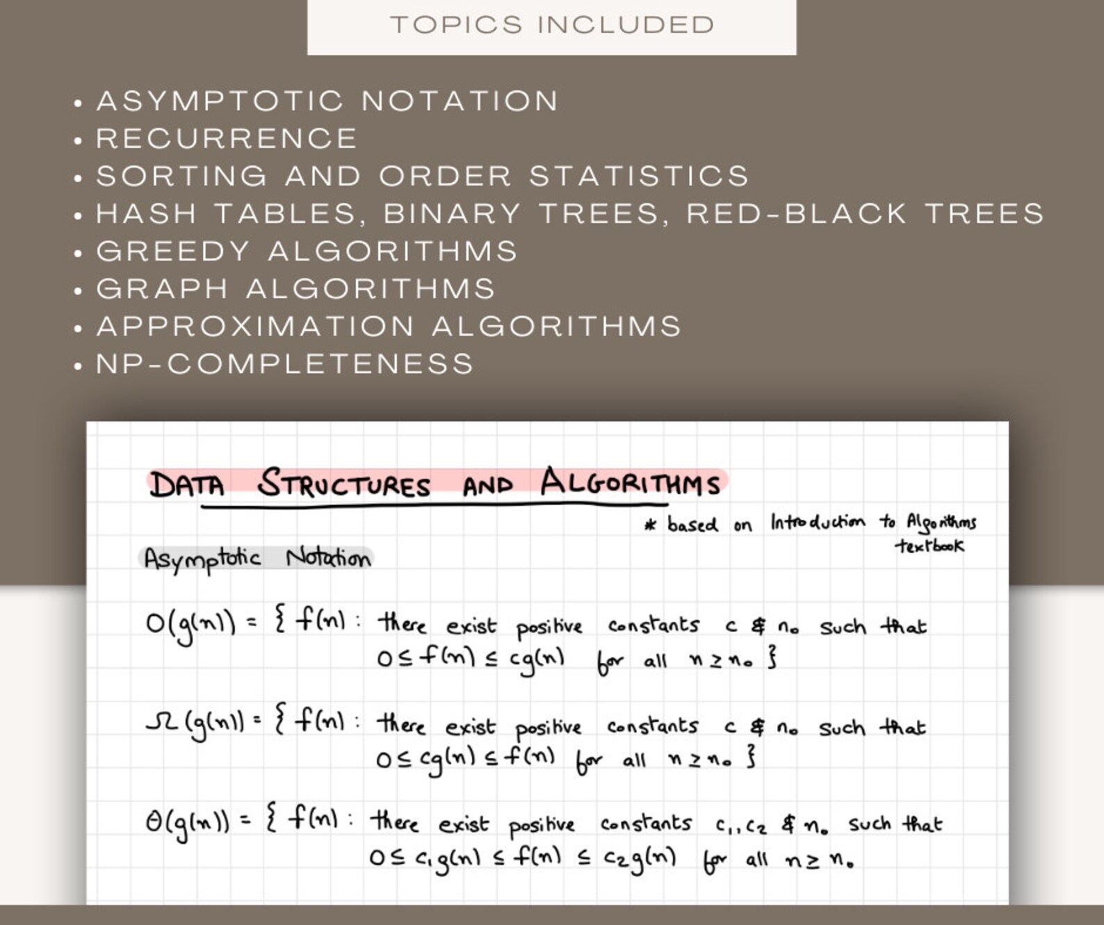 Data Structures and Algorithms Notes (14 Pages) | DSA Notes for ...