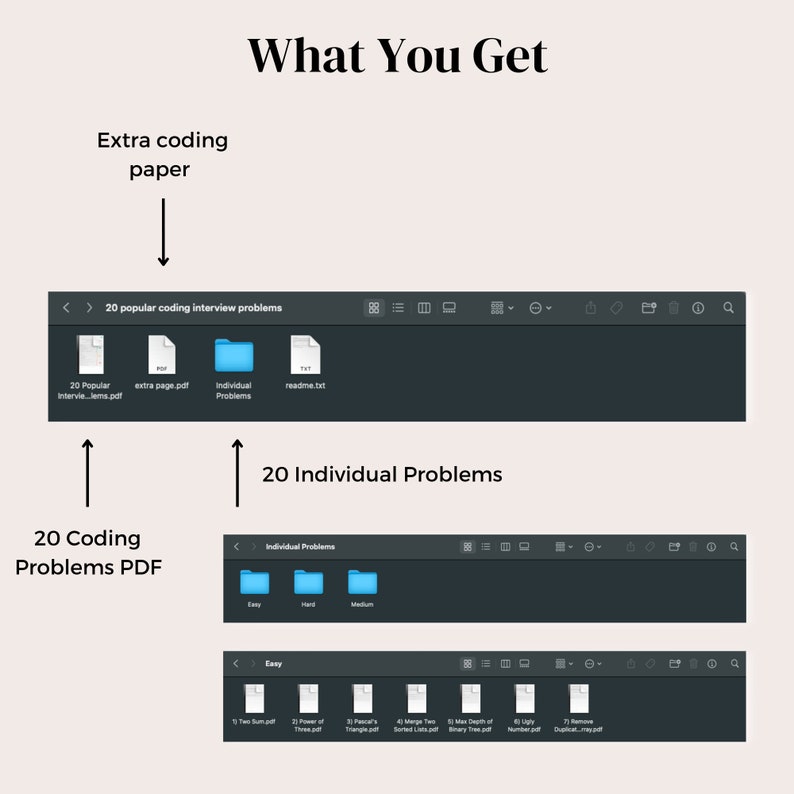 20 Popular Coding Interview Problems Practice on Paper or PDF, for ...