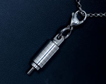 Colar de aço inoxidável para dia Chave de bloqueio sextavada. Chave mestra, chaveiro, colar. Chave de fecho. 8 mm de diâmetro