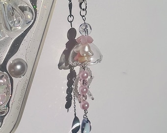 Phone charm, Bag charm, Switch Charm, Phone Strap || Jellyfish Dream