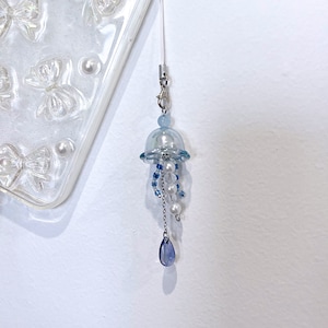 Phone charm, Bag charm, Switch Charm, Phone Strap || Ocean Jellyfish