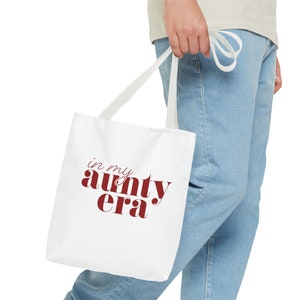 In My Aunty Era Tote Bag Gift, Pregnancy Announcement Gift Tote Bag, Aunty Gift