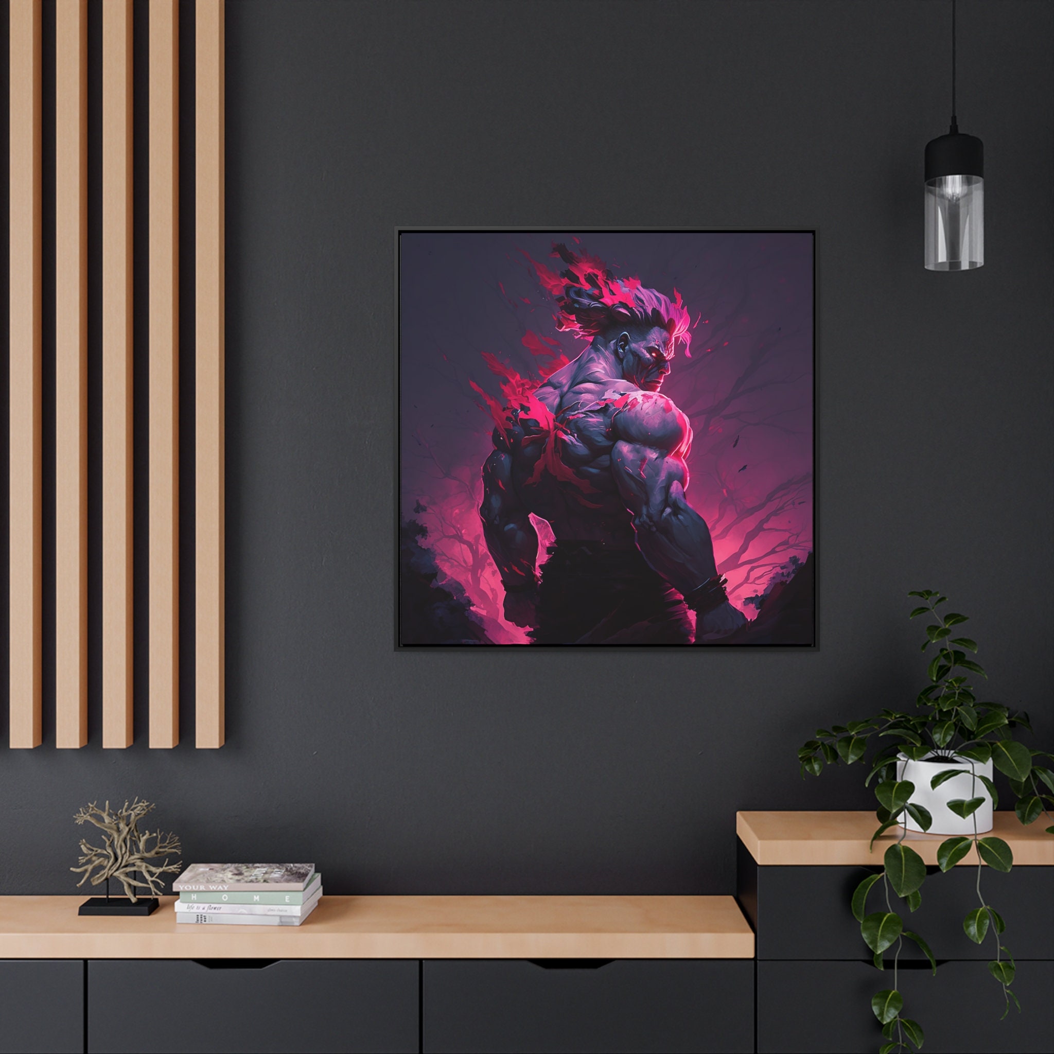 Street Fighter Evil Ryu Video Game Art Wall Indoor Room Poster - POSTER  20x30