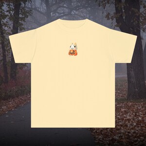 Halloween Pumpkin Toro Baby Tee Y2K Nostalgia Spooky Graphic T-shirt Butter