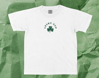 Lucky You Baby Tee Cute Shamrock Aesthetic Shirt