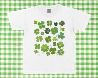 Glückliches Kleeblatt Baby T-Shirt St Patrick's Day Y2K Tshirt