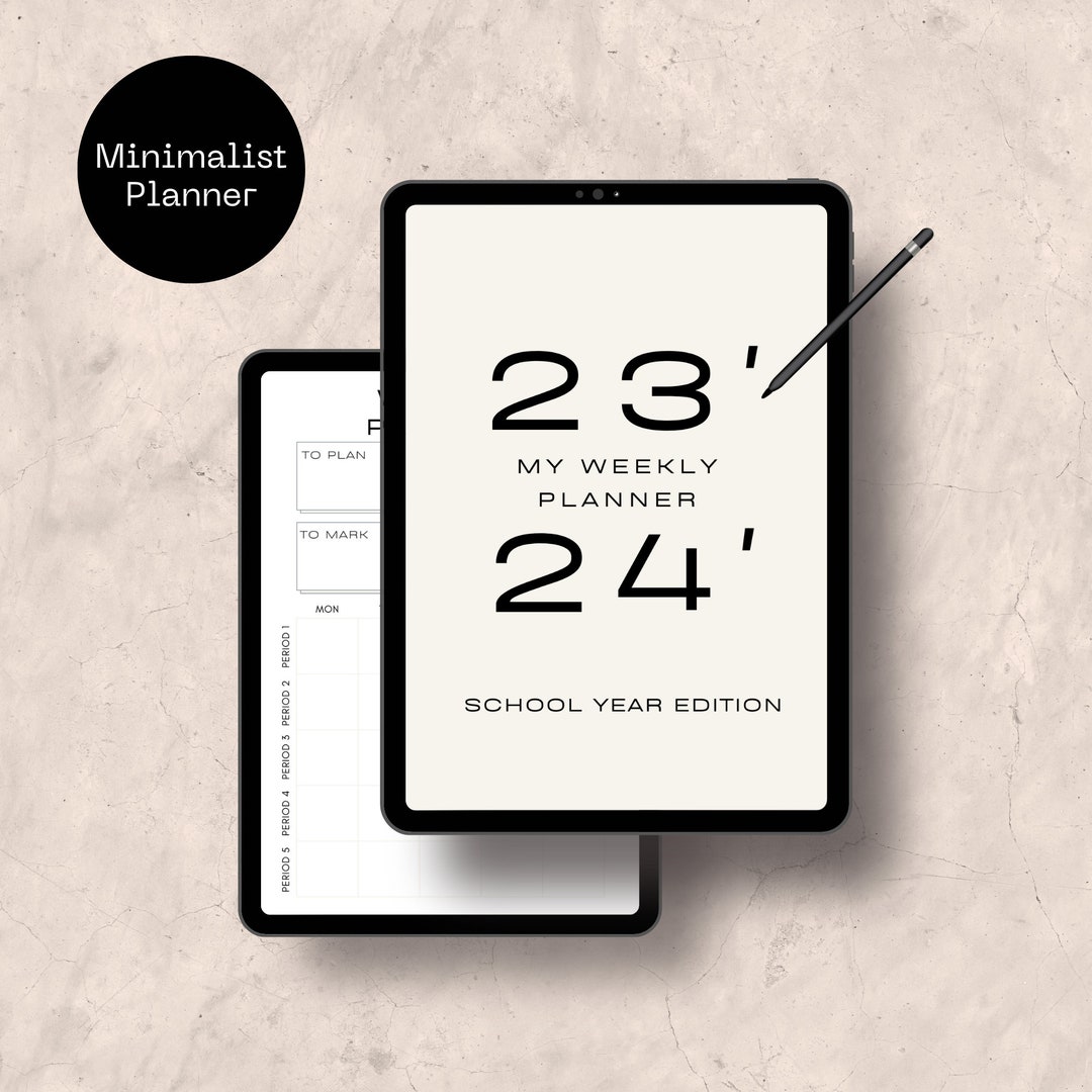 Student Planner, Teacher Planner, Digital Planner Weekly Planner ...