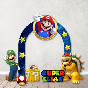 Characters/Custom PROPS Cutouts in Foam Board for kids Birthday Decoration Backdrops,Inspired Mario theme party Custom Party Props image 8