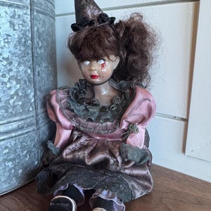 Creepy doll 11” tall Halloween Indoor Decor