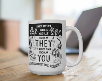 Einzigartiges Sie ist älter als einzigartiges Sie Becher NB - enby - nicht binäres Stolzgeschenk