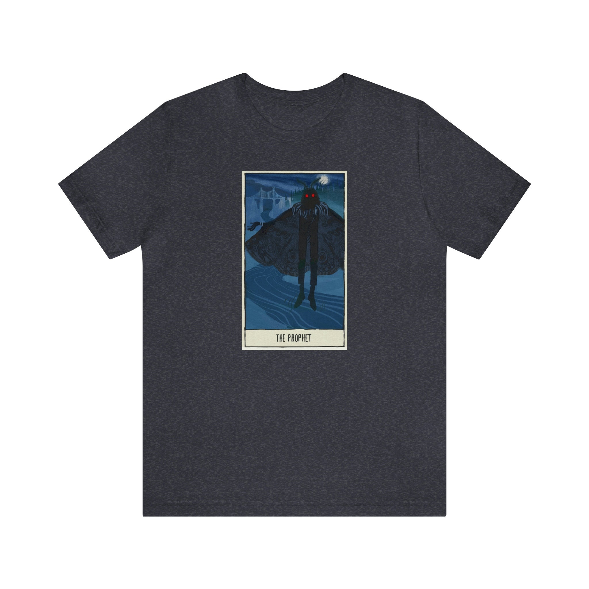 Mothman Tarot t-shirt Mothman as Prophet Tarot card cryptid tarot cryptozoology tshirt