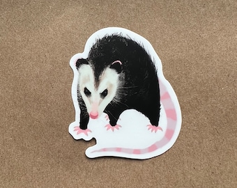 City critter opossum sticker - vinyl sticker Opossum