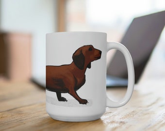 Dackel Becher - Geschenk für Hundeliebhaber Dackelliebhaber