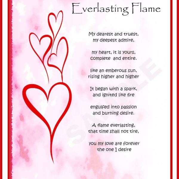 Valentines/Wedding/Anniversary Poem DIGITAL DOWNLOAD - pdf