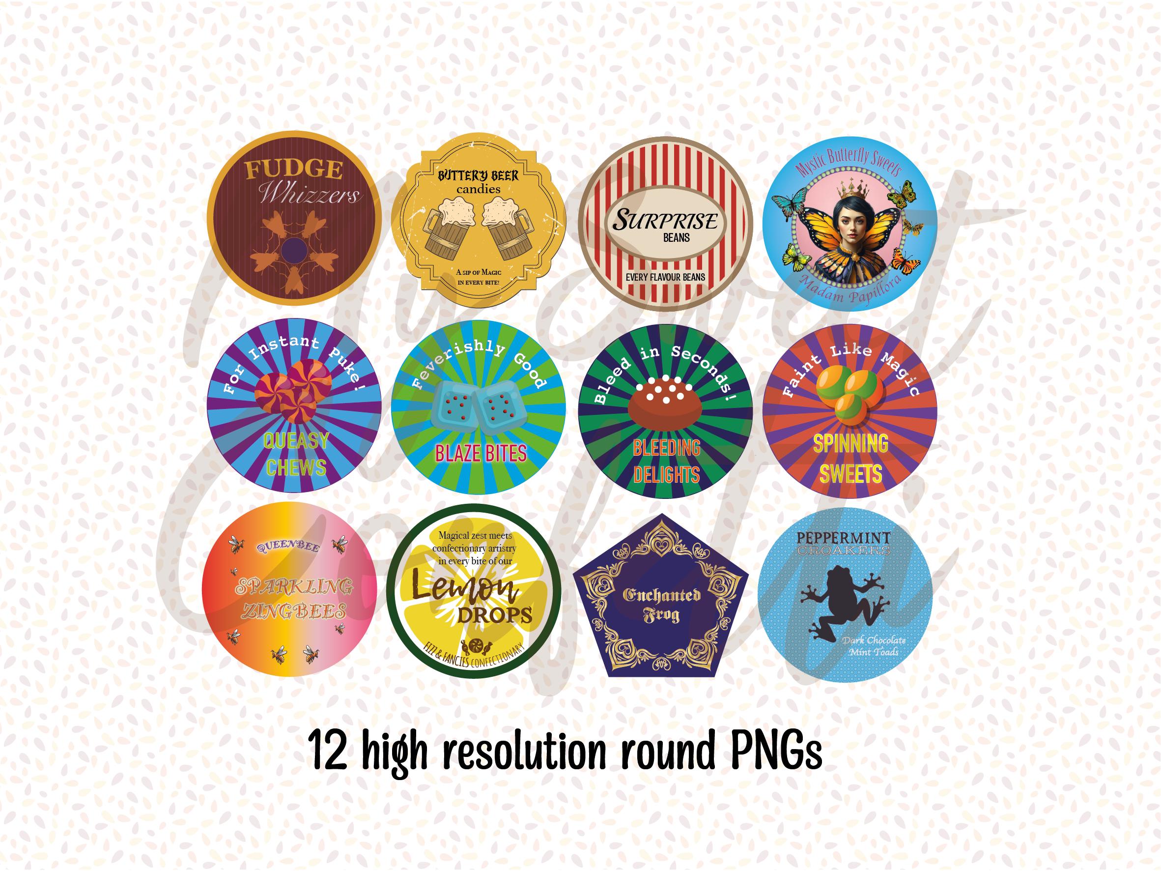 Magical Candy Labels | Printable Label | Digital File | Instructions ...