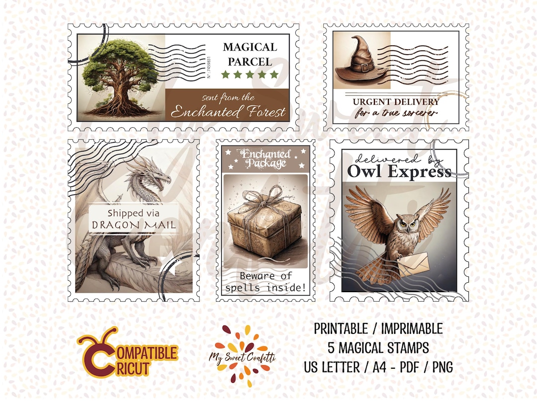 Printable Magic Stamps, Inspired by the Magical World, Perfect for ...