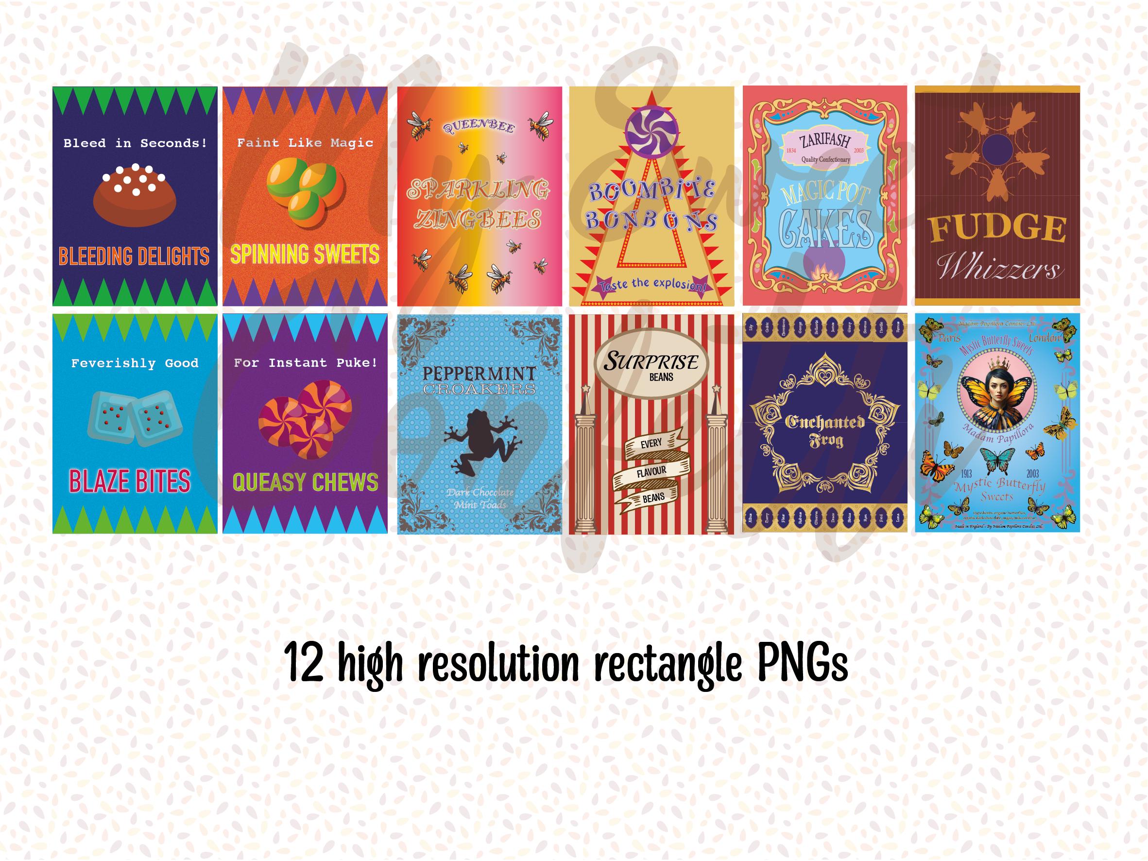 Magical Candy Labels | Printable Label | Digital File | Instructions ...