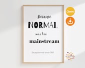 Affiche Neurodiversité Modifiable | Affiche imprimable | Décoration Santé Mentale, Impression Murale Inclusive, Citation Inspirante