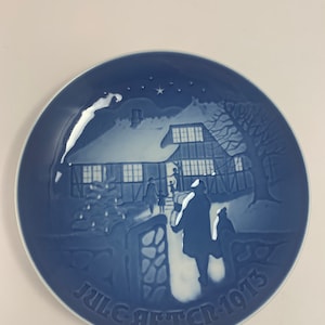 1973 Bing & Grondahl Denmark Jule After County Christmas Limited edition plate