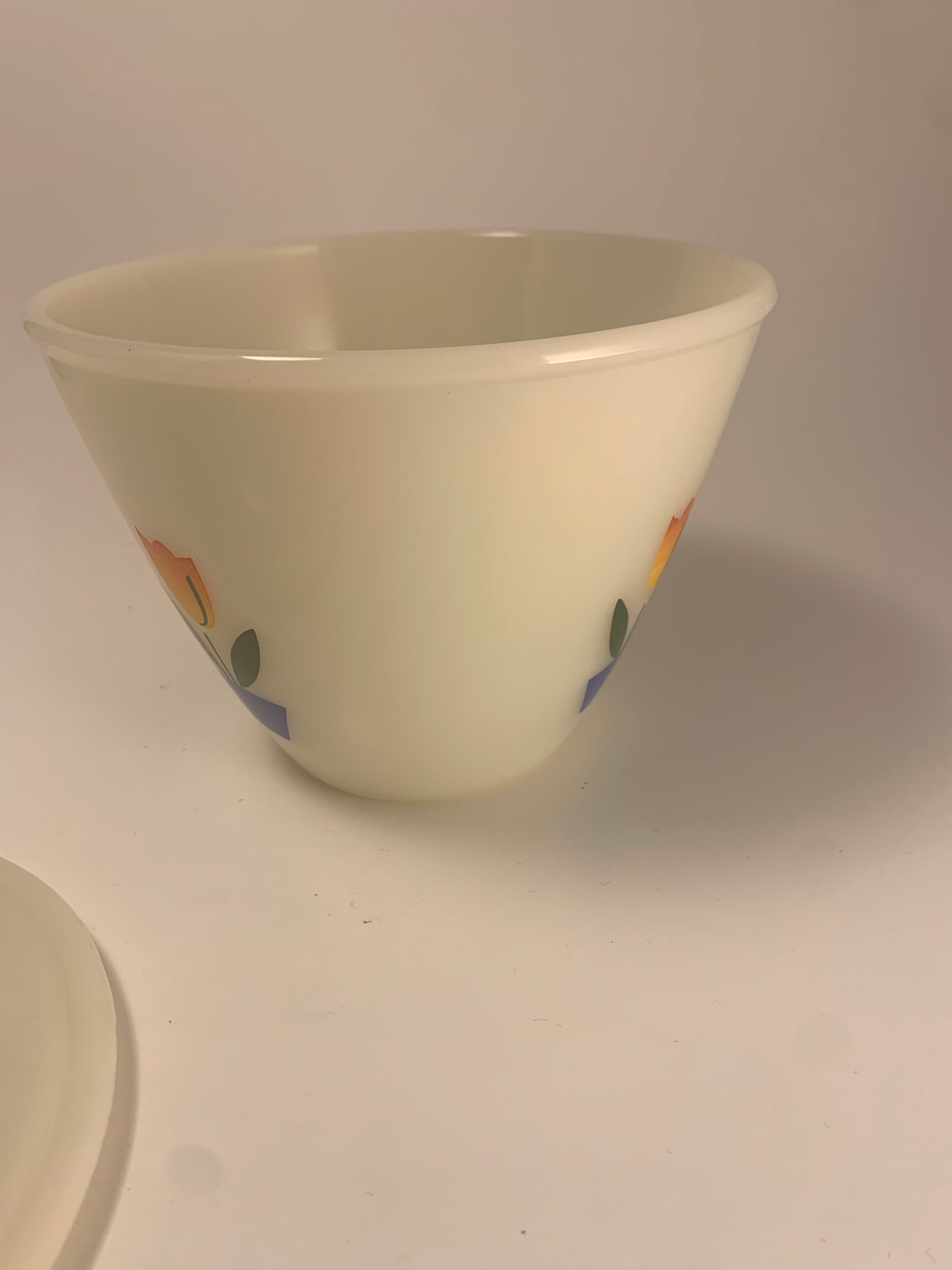 Vintage Fire King Oven Ware Glass Bowl or Grease Jar With Lid Etsy