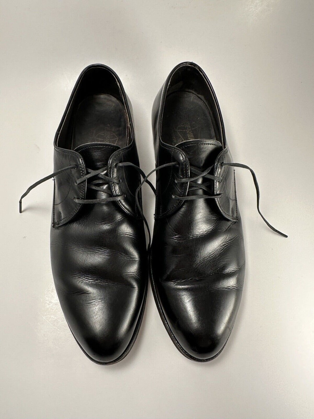 Vintage French Shriner Mens Black Leather Dress Shoes 7.5 - Etsy