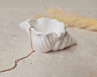 Scallop shell decorative tray