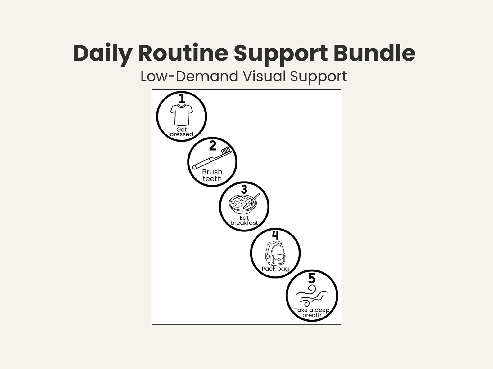 5 Visual Routine Charts for ADHD Kids | Autism Daily Schedule Printable ...