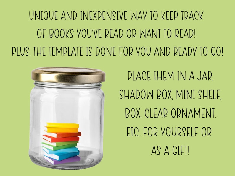 Mini Book Covers Editable Template Mini Books Canva Etsy