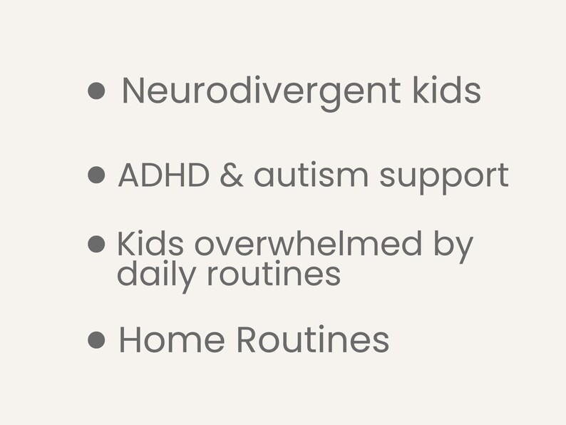 Bedtime Routine Chart for ADHD Kids | Visual Schedule Printable for ...