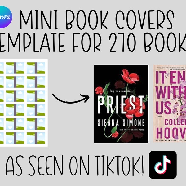 Canva Template Bookish Etsy