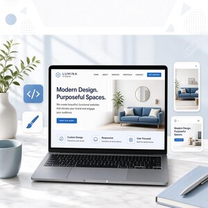 Custom Website Design & Development l Complete Website From Start to Finish 6  Month Support Plans   Business Website