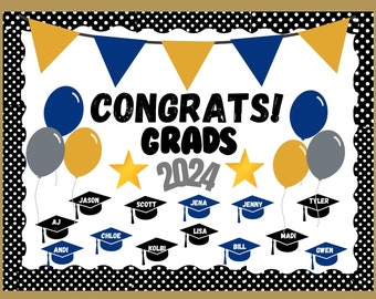 Graduation Bulletin Board Kit, Preschool, homeschool, Daycare Graduation Bulletin Board bundle, Kindergarten graduation, SVG files included