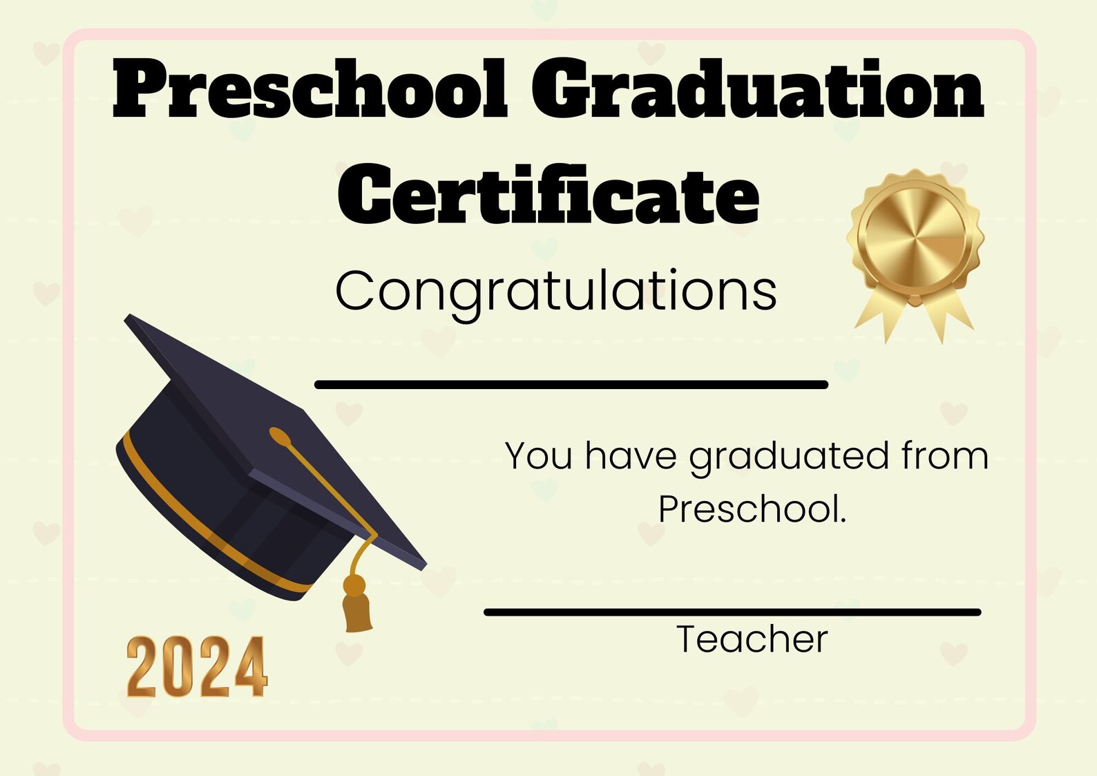 Graduation Bulletin Board Kit, Preschool, Homeschool, Daycare
