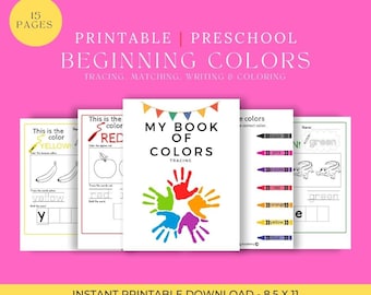 Preschool, learning colors, preschool printables, toddler worksheets, home school, daycare worksheets, homeschool Learning worksheets,