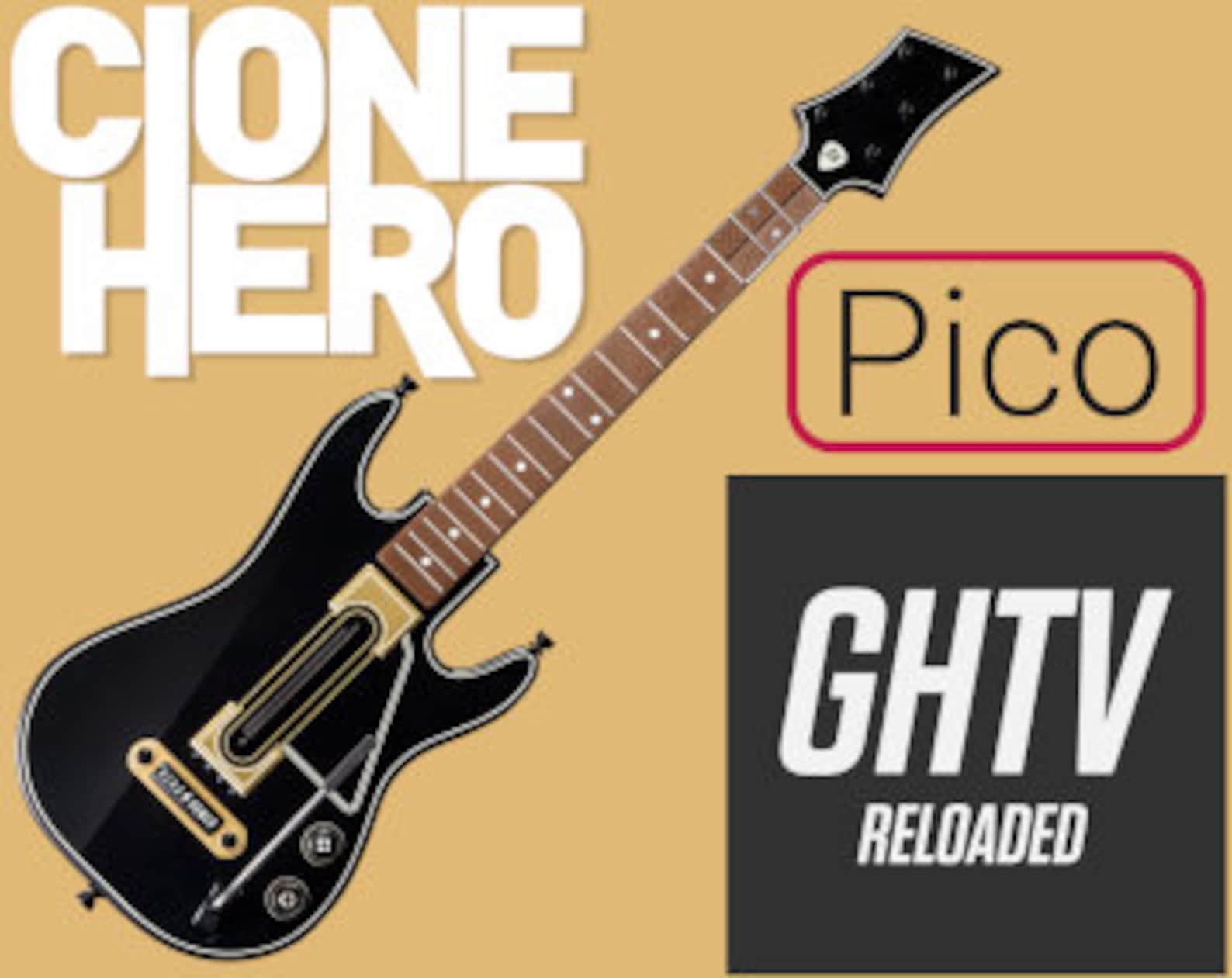 Modded Guitar Hero Live/6 Fret Clone Hero Controller USB Raspberry Pi Pico Etsy