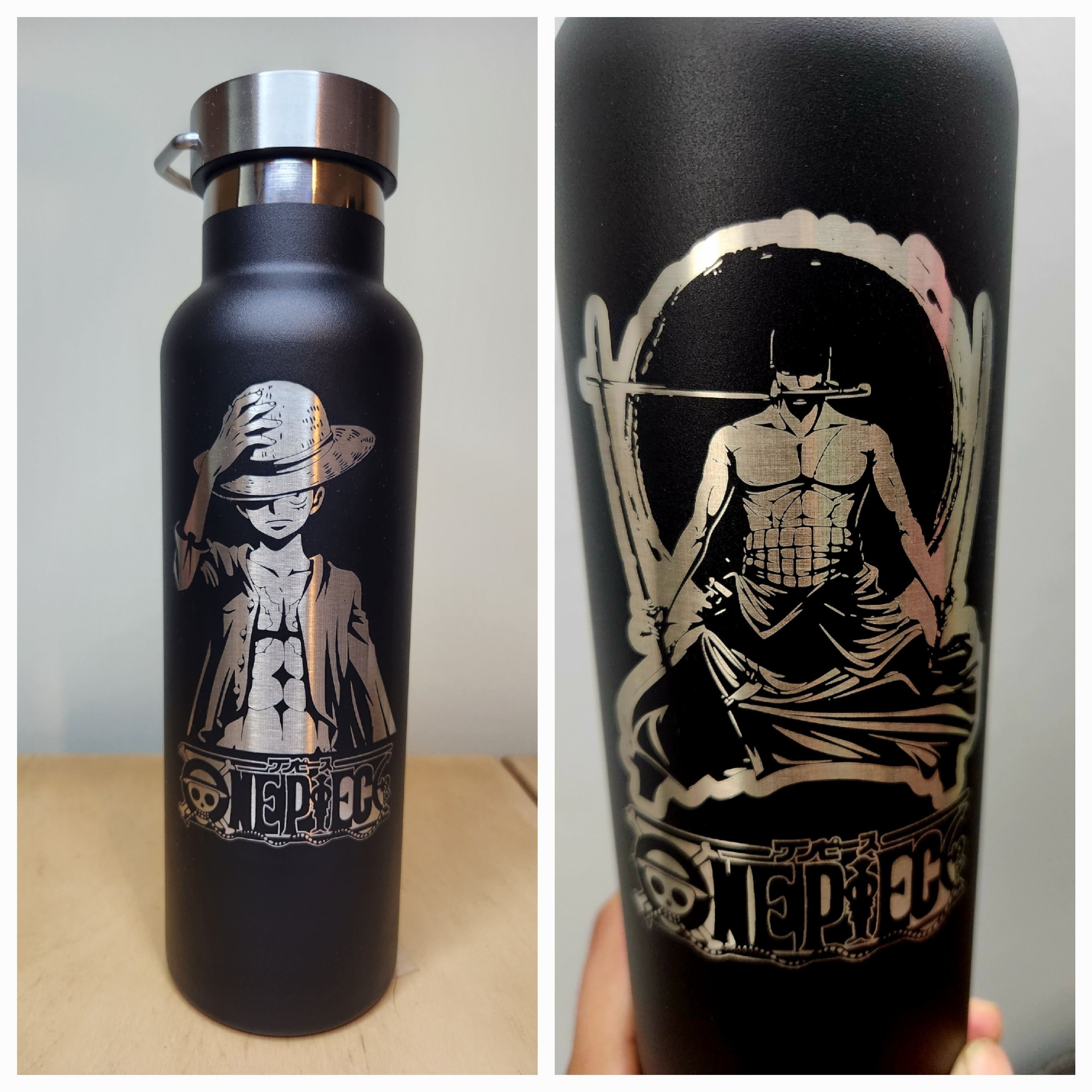 Laser Engraved Anime Lover Water Bottle Stainless Steel Bottle