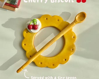 Cherry Biscuit w/Spoon Hair Barrette [Pre-Order]