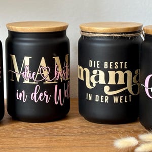 Vorratsdose, Glasdose mit Deckel, Keksdose, Geschenk für Mama, Aufbewahrung , Keksdose mit Holzdeckel, Geschenk für Oma, Geburtstagsgeschenk