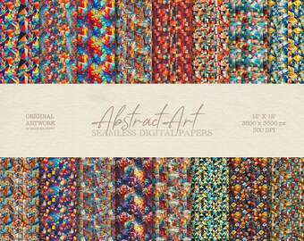 Abstract Art - Abstract Pattern - Digital Papers - Abstract Patterns - Digital Download  - Scrapbooking - Seamless - Abstract Seamless